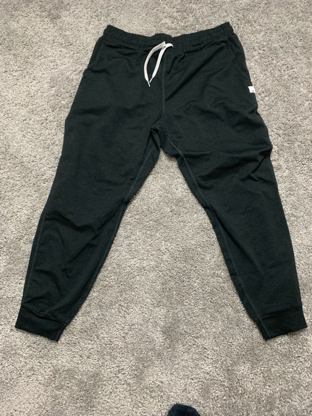 Vouri petite Black Drawstring Joggers with Side Tag used